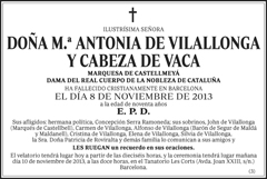 M.ª Antonia de Vilallonga